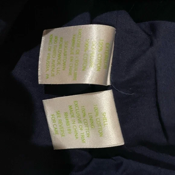 Lilly Pulitzer Essme shift lined Navy Midi Dress with gold Details Sz.10 - Picture 12 of 14